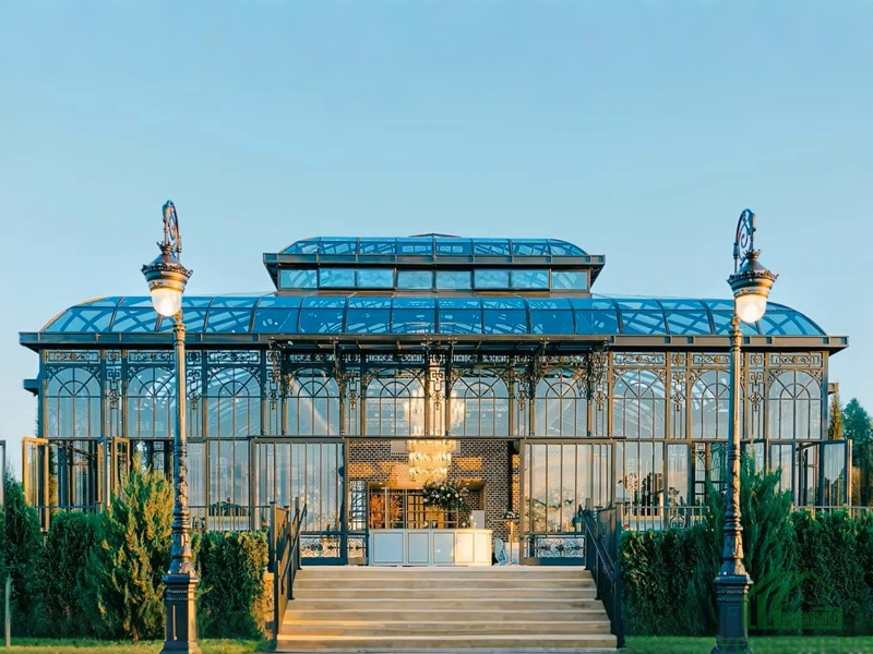 Metal And Glass Greenhouse